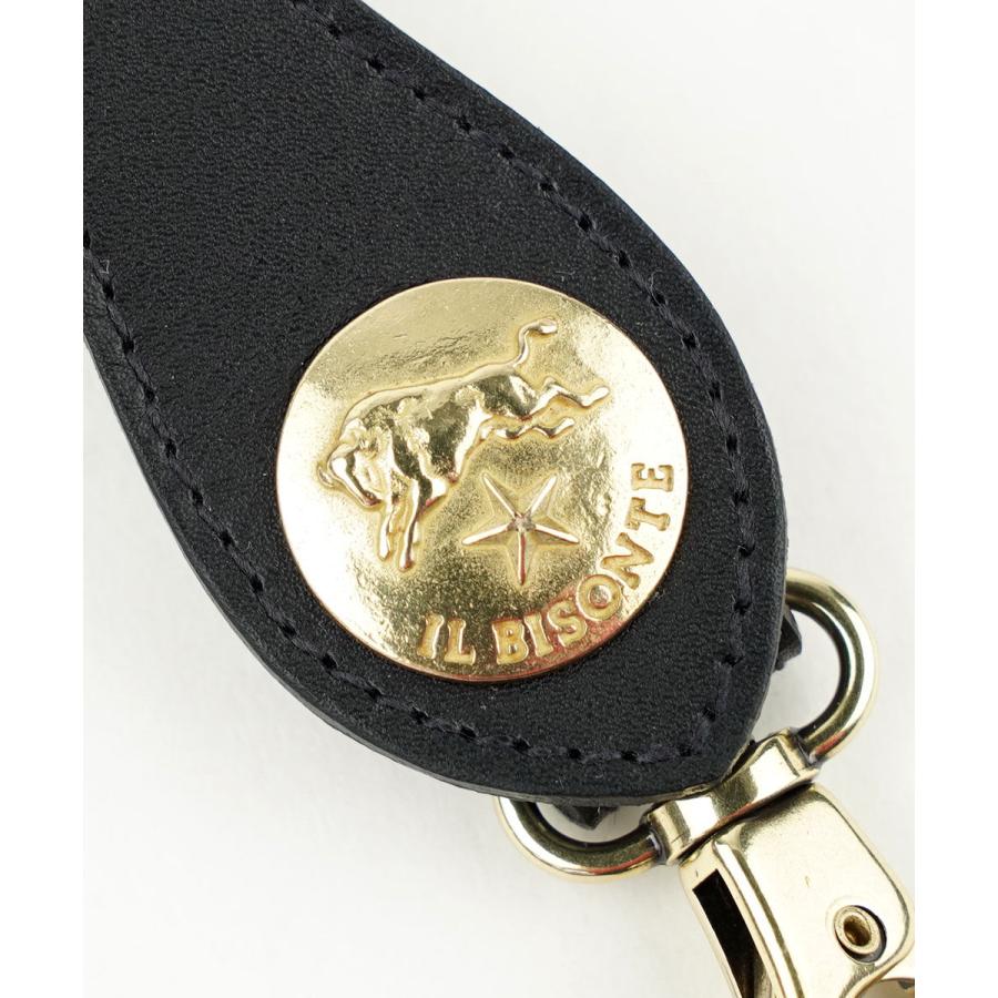 IL BISONTE（イルビゾンテ） バイソンロゴメダルキーリング レディース