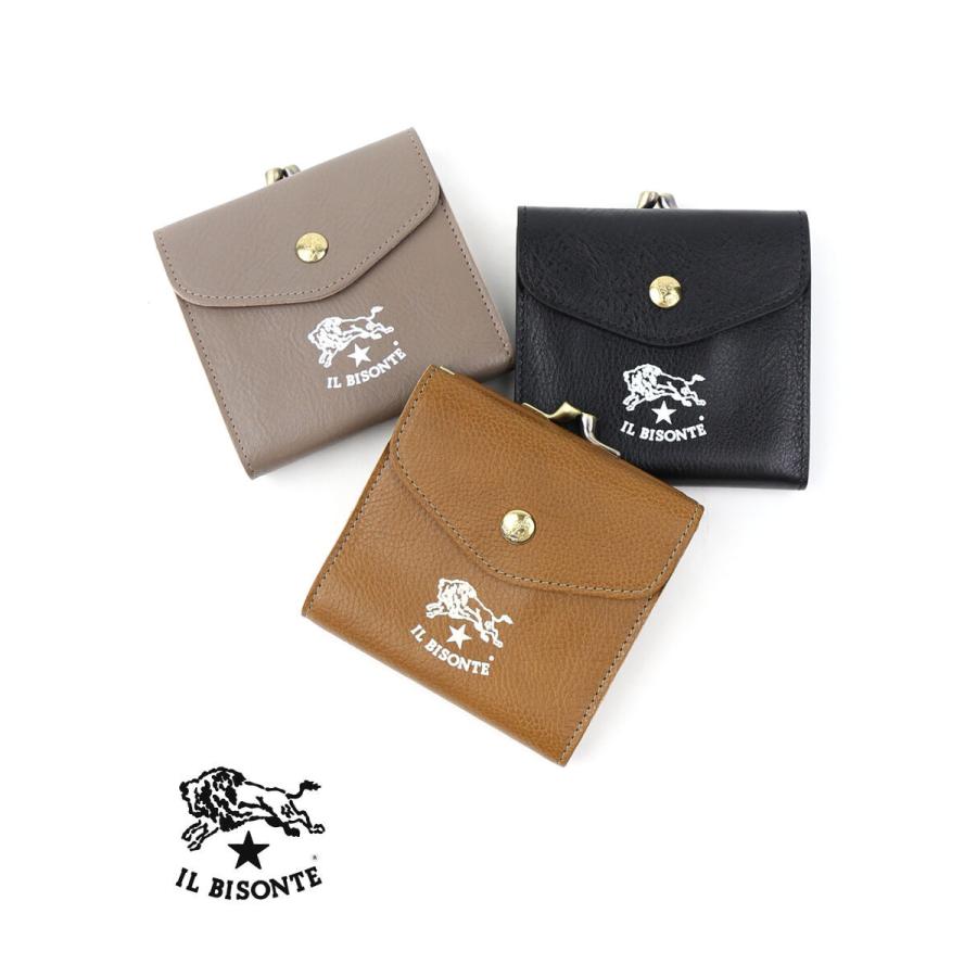 イルビゾンテ 二つ折り財布 がま口財布 ウォレット IL BISONTE