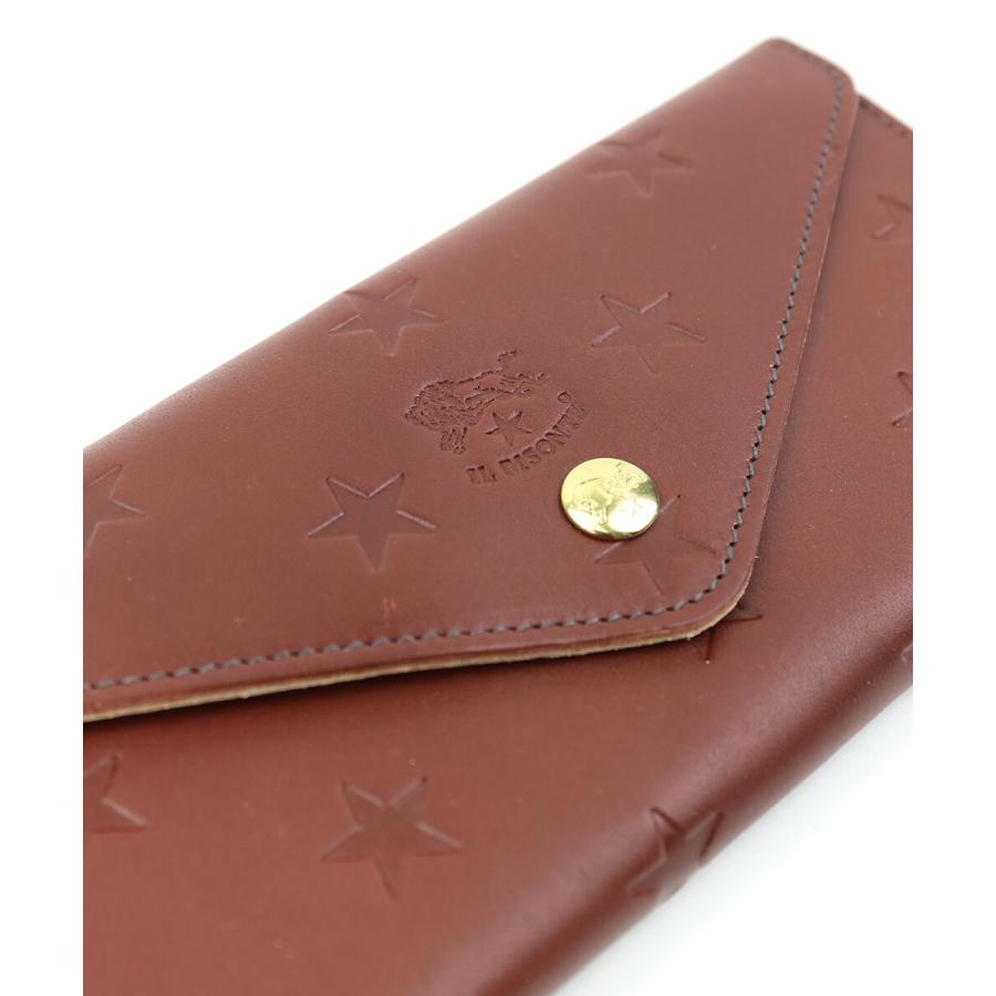 イルビゾンテロングウォレットエンボスドレザーアイアン型押し星スター