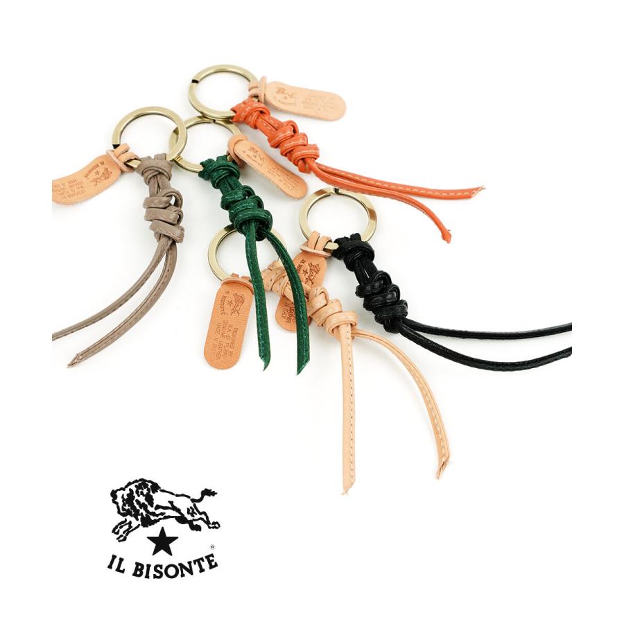イルビゾンテ レザーキーリング IL BISONTE 54242305250 国内正規品 220403 メール便可能商品[M便 1/5] IL BISONTE（イルビゾンテ） レザーキーリング レディース メンズ 国内