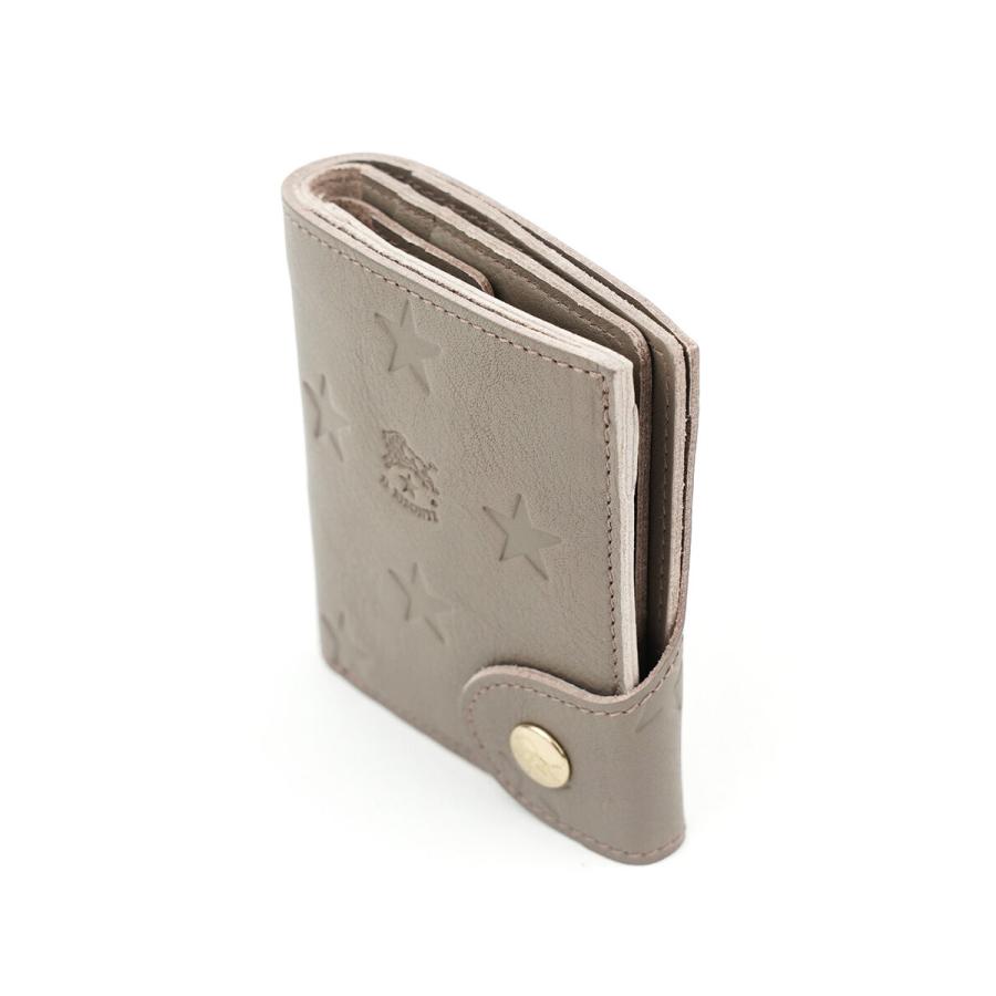 IL BISONTE（イルビゾンテ） スターエンボスレザー 二つ折り財布 IL