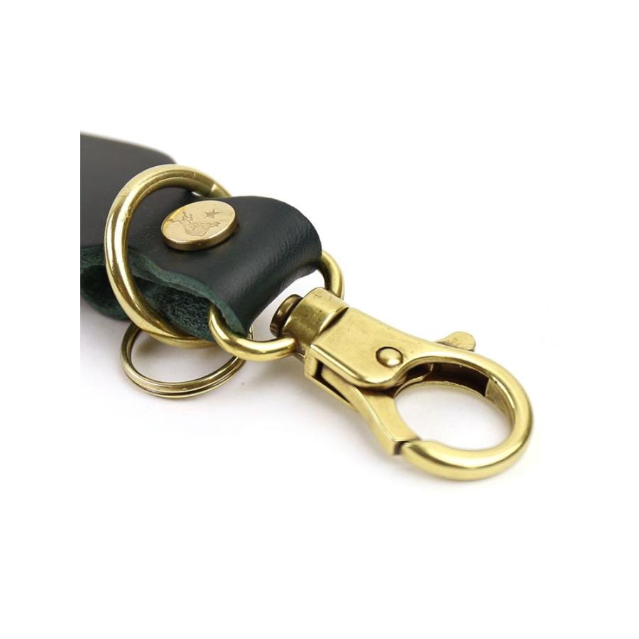 IL BISONTE（イルビゾンテ） レザーロゴ入り タグキーホルダー