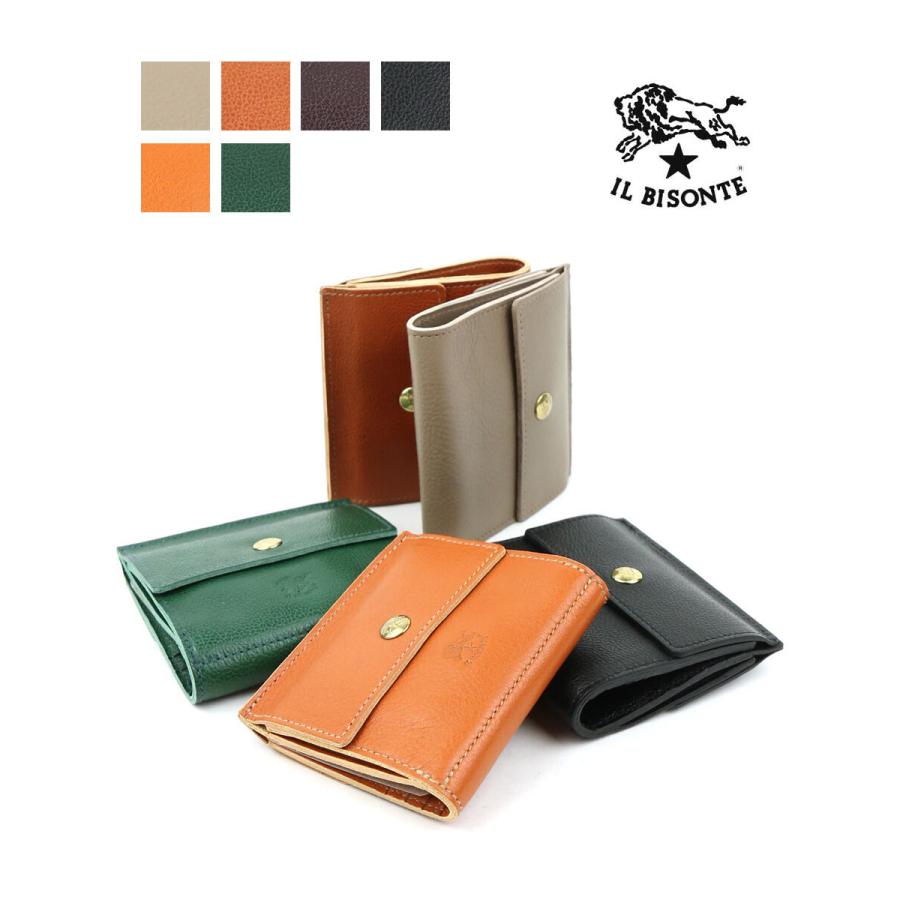 イルビゾンテ 二つ折り財布 ウォレット IL BISONTE 5442409240 国内正規品  送料無料 ギフト プレゼント バレンタイン 父の日 こだわり IL BISONTE（イルビゾンテ） 二つ折り財布 ウォレット レディース