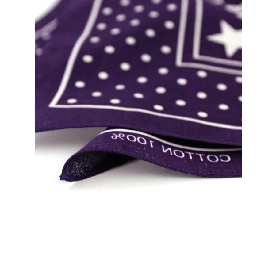 IL BISONTE（イルビゾンテ） コットン ロゴ ドット スカーフ バンダナ