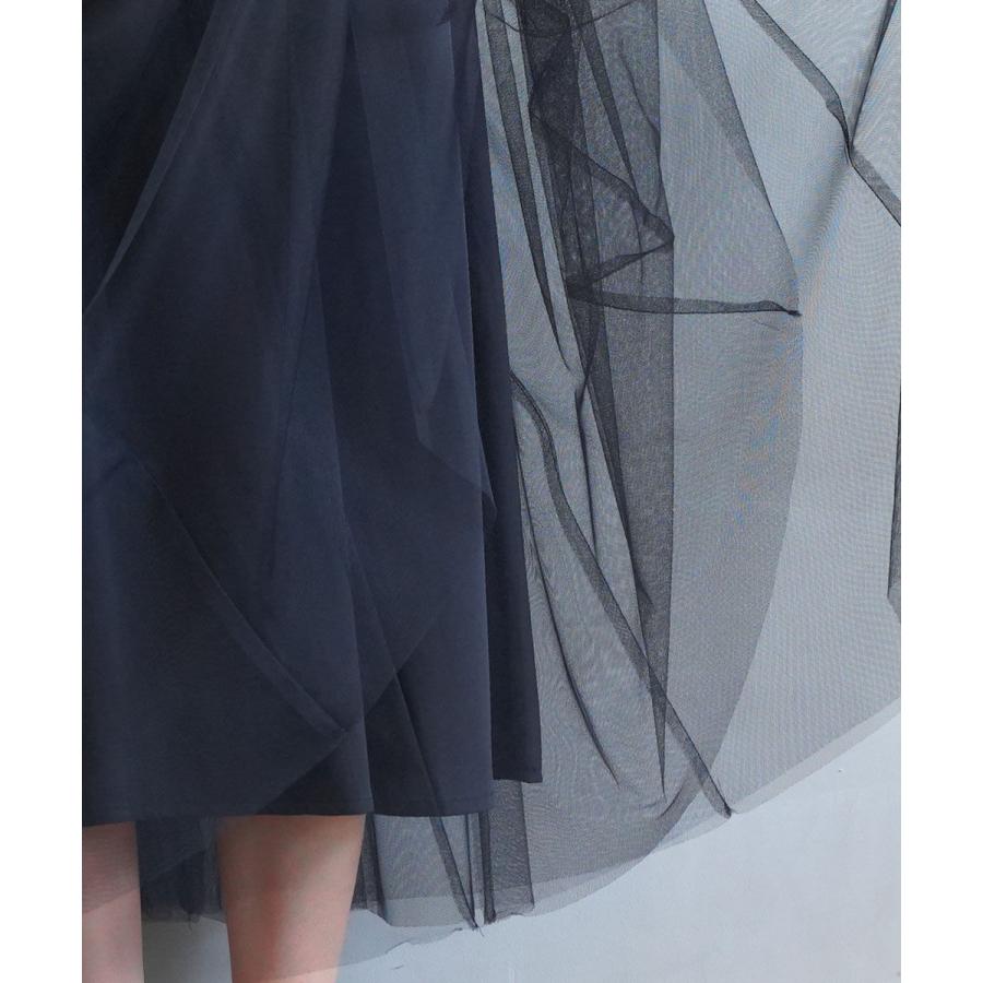 ユイティーム チュール＋サテン チュールスカート huitieme nid 603684 国内正規品 220409 送料無料 ユイティーム チュール＋サテン チュールスカート huitieme nid