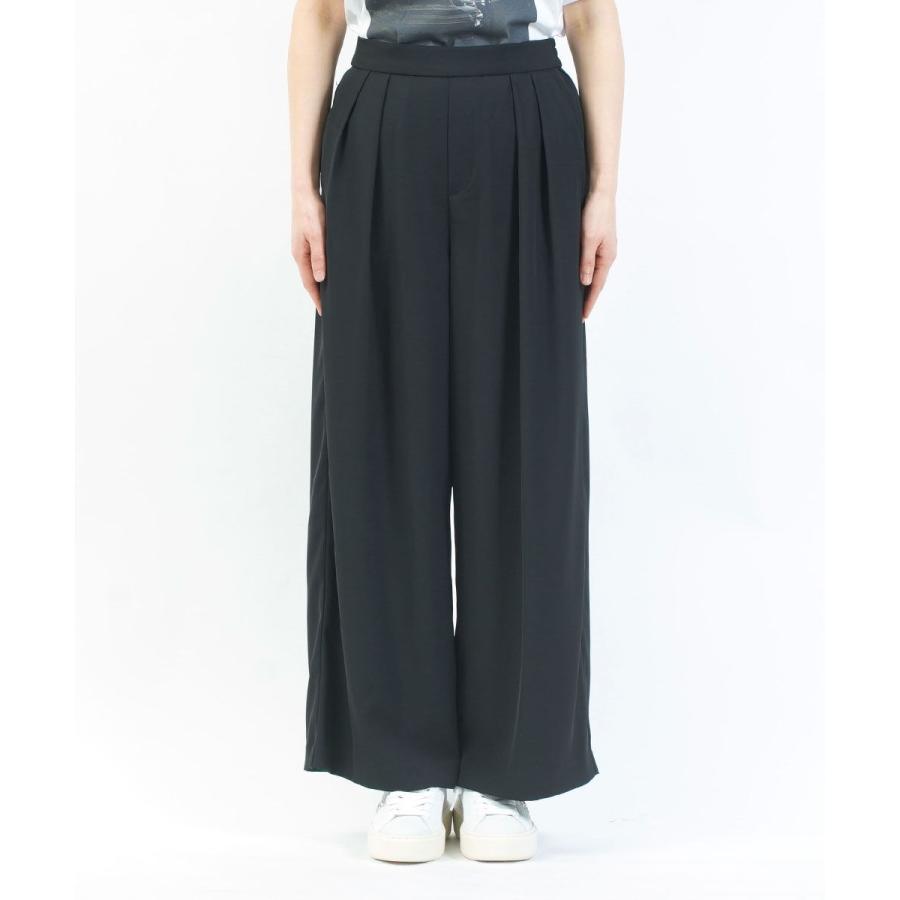 ユイティーム タックワイドパンツ huitieme nid レディース 国内正規品