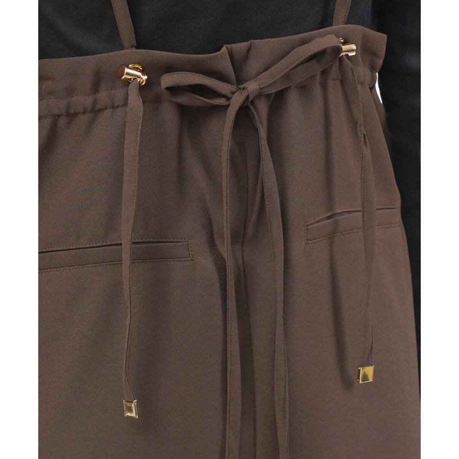 ユイティーム ジョーゼットサロペットスカート huitieme nid 603838 国内正規品 2025秋冬新作 送料無料 ユイティーム ジョーゼットサロペットスカート huitieme nid 2025秋冬