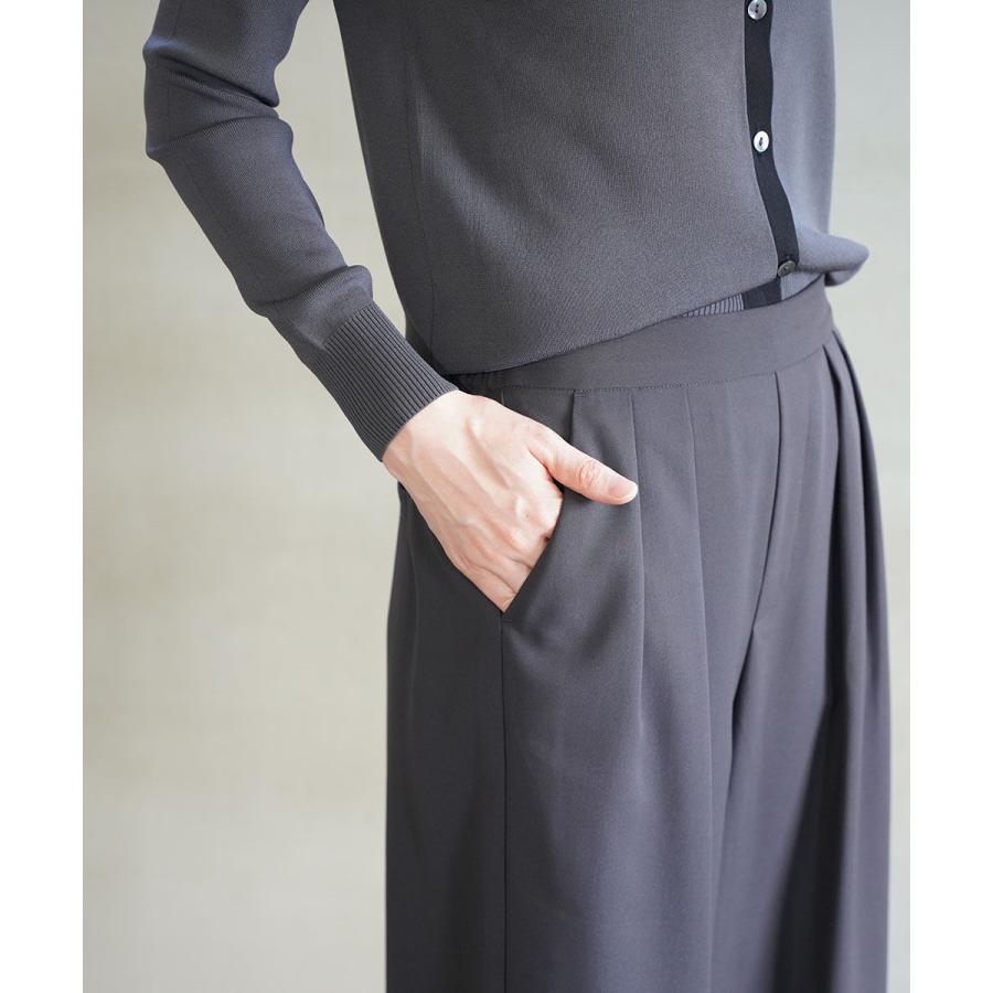 ユイティーム タックワイドパンツ huitieme nid 2025秋冬新作