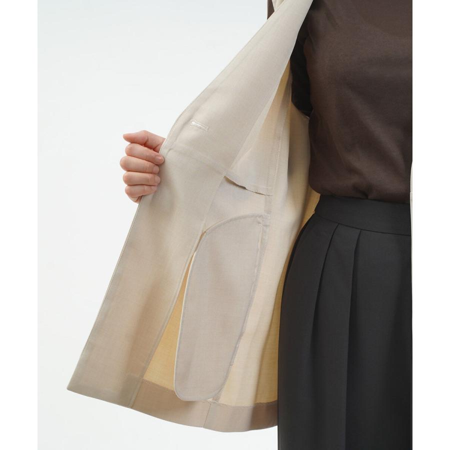 ユイティーム リネン調一つ釦ジレ huitieme nid 2025秋冬新作