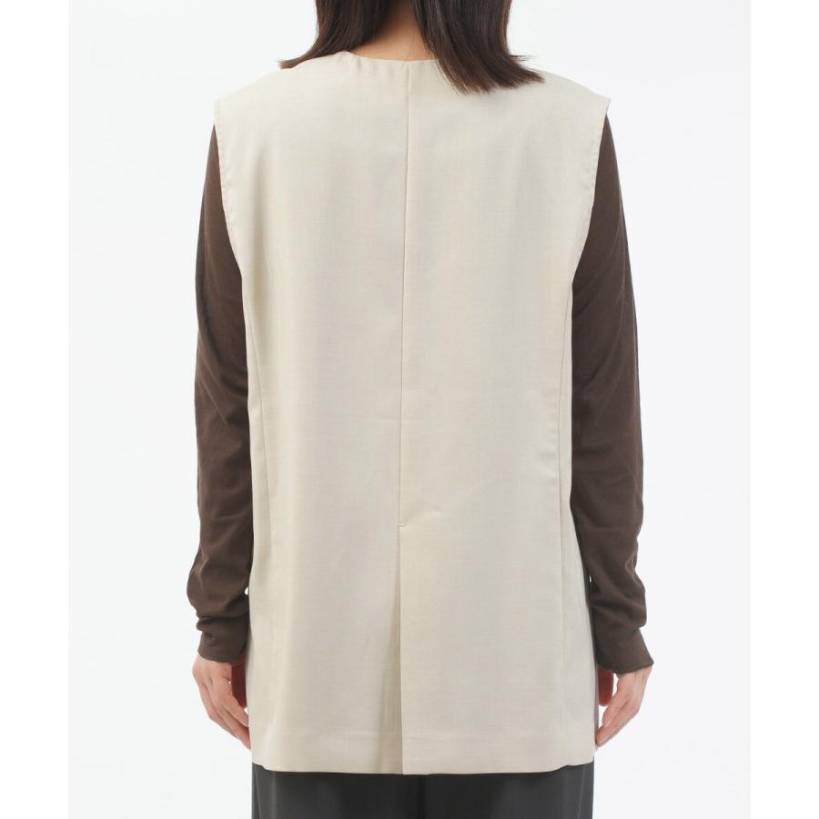 ユイティーム リネン調一つ釦ジレ huitieme nid 2025秋冬新作