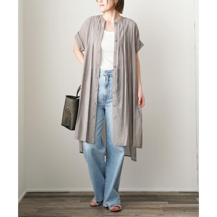 ユイティーム タック フレンチ ロングシャツ huitieme nid レディース