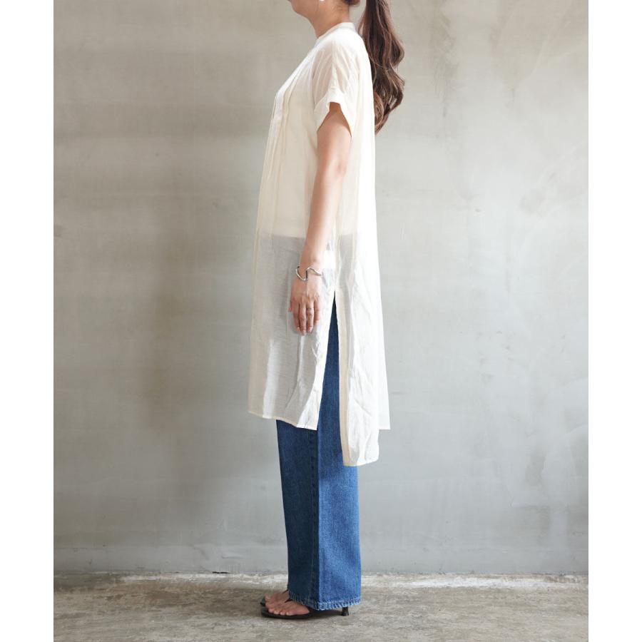 ユイティーム タック フレンチ ロングシャツ huitieme nid レディース