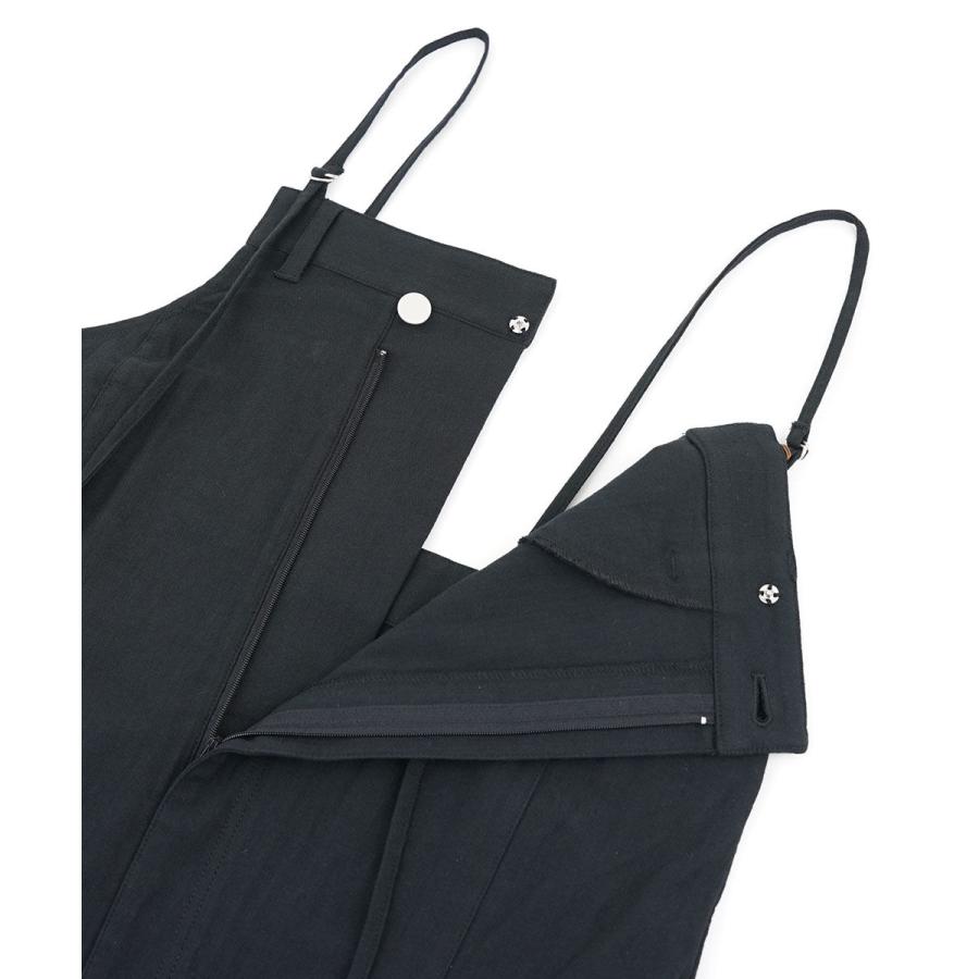 ユイティーム コットンストレッチサロペットスカート huitieme nid