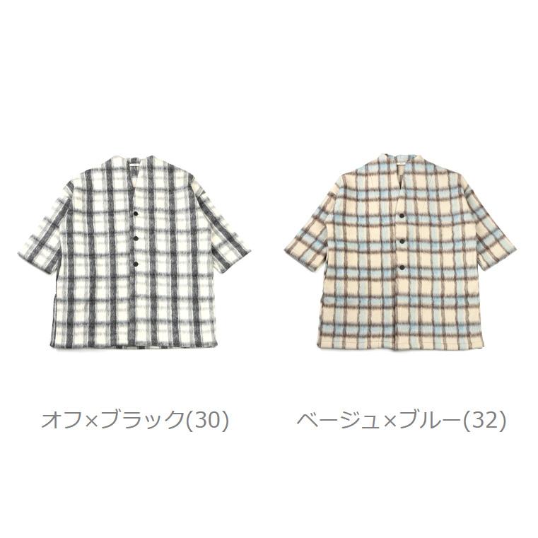 ナル トラベルウール ニードルシャギーチェックコート naru レディース 