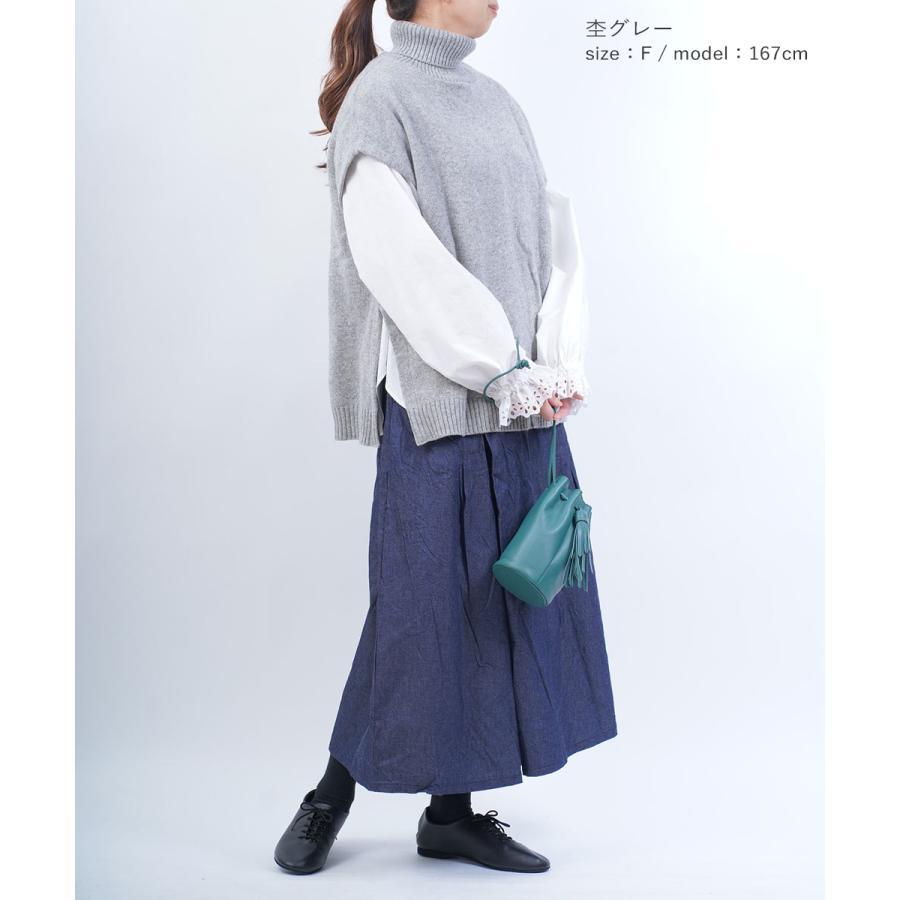 ☆新品☆ NARU ニットベスト レディース ベスト ナル NARU タスマニアラム ボックスニット 暖かい レディース