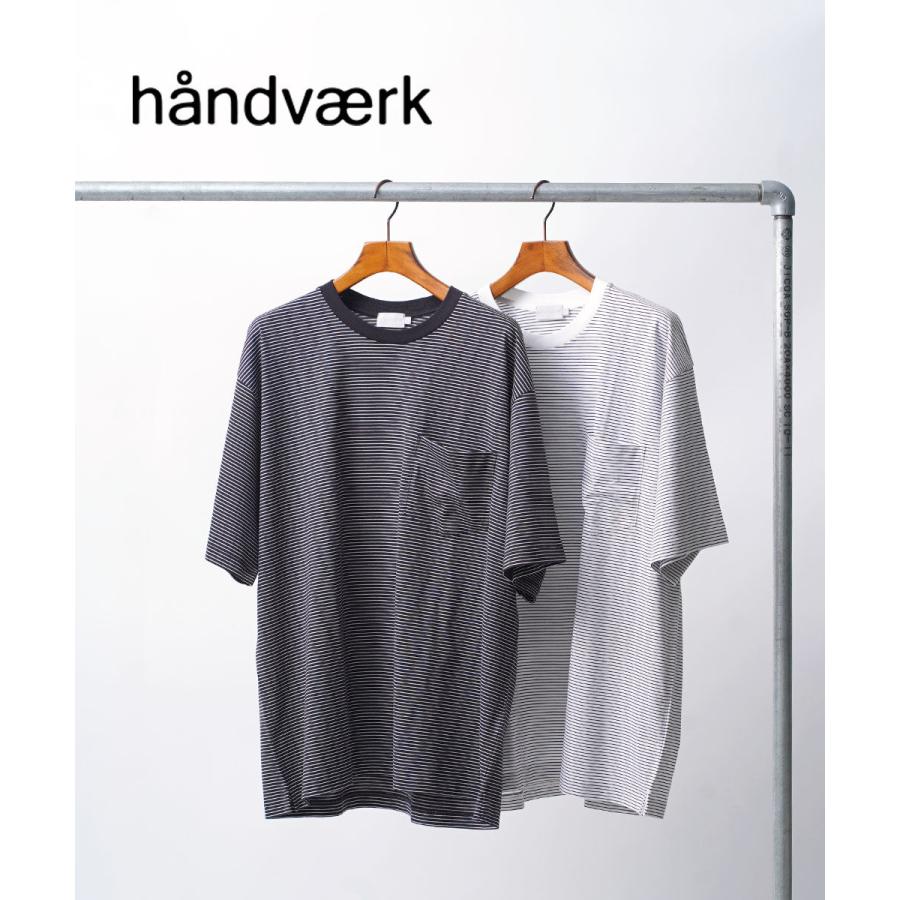 ハンドバーク 60/2 S/S BIG T-SHIRT STRIPE handvaerk 6513-B 国内正規品 220403 送料無料 ハンドバーク 60/2 S/S BIG T-SHIRT STRIPE handvaerk レディース