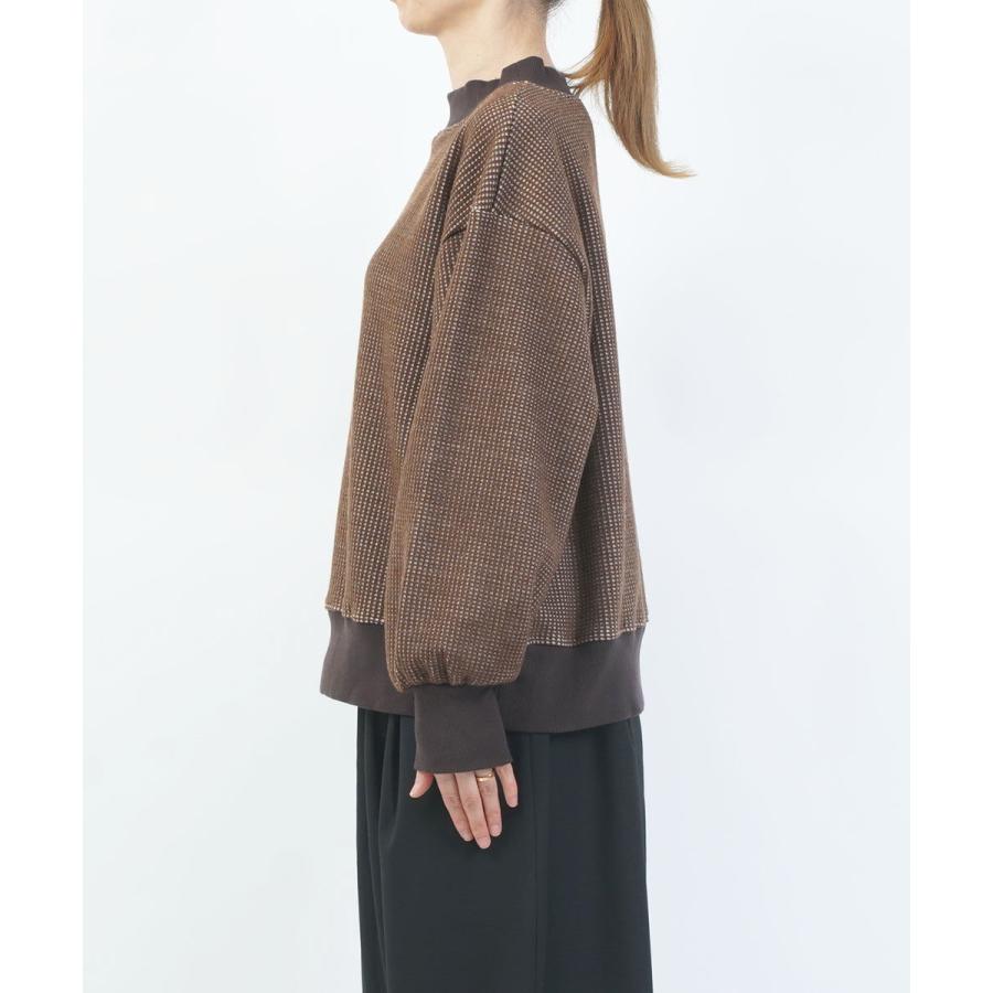 ナル AWダブルワッフルプルオーバー naru 2025秋冬新作 レディース