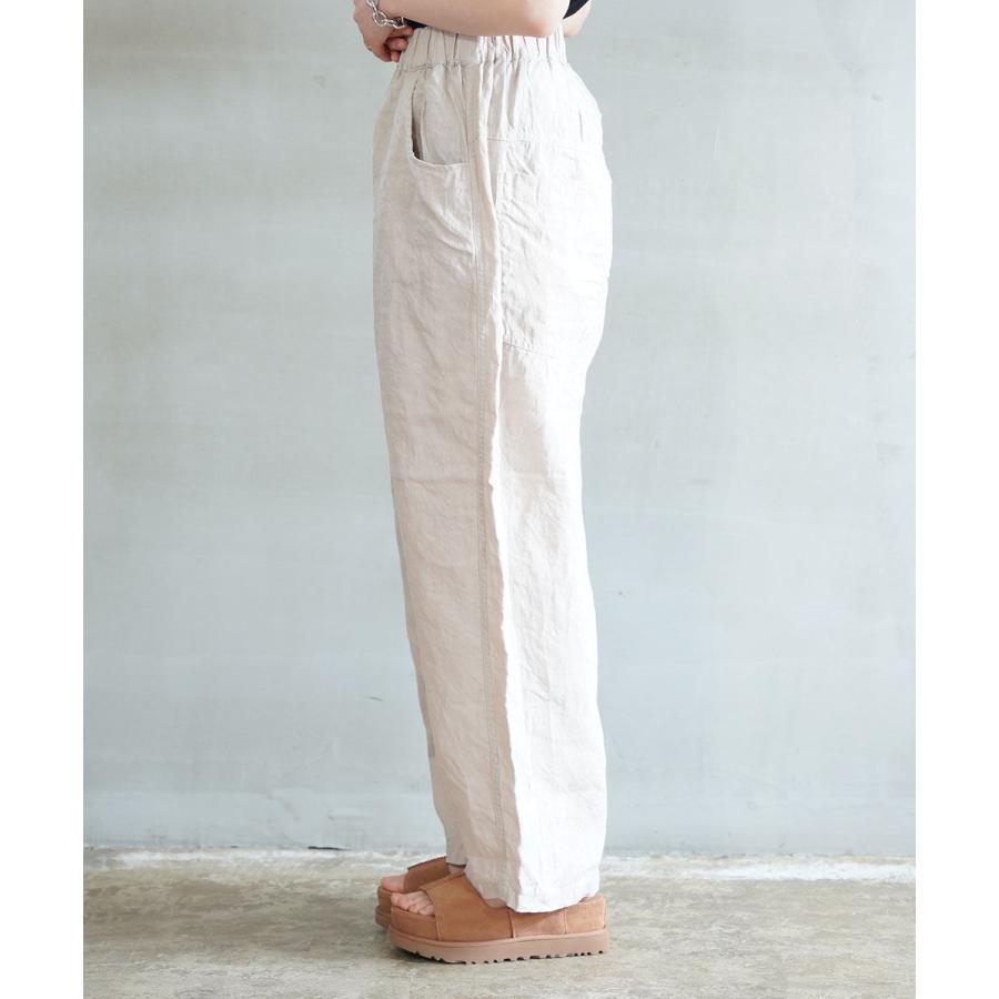 ナル 40フレンチリネン ノッポパンツ naru レディース 国内正規品 爆買