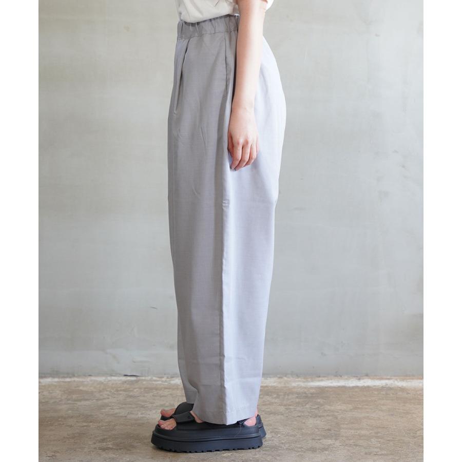 ナル トロンとツイル タックワイドパンツ naru レディース 国内正規品