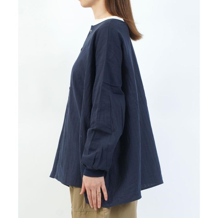 ナル ダブルガーゼワイド2WAYフレアブラウス naru 2026春夏新作