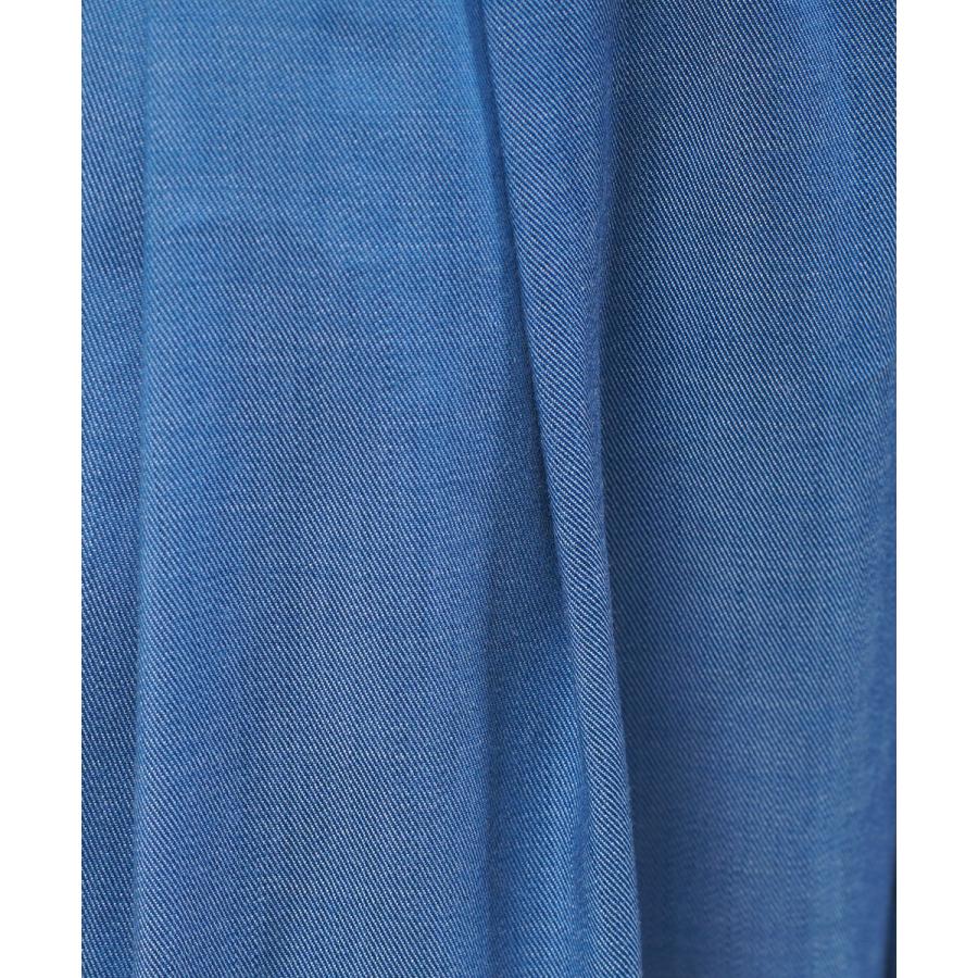 ナル シャンブレーツイルタックワイドパンツ naru 2025春夏新作