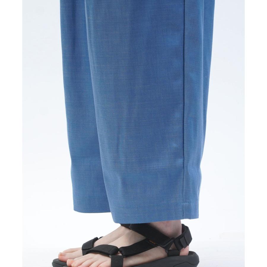 ナル シャンブレーツイルタックワイドパンツ naru 2025春夏新作