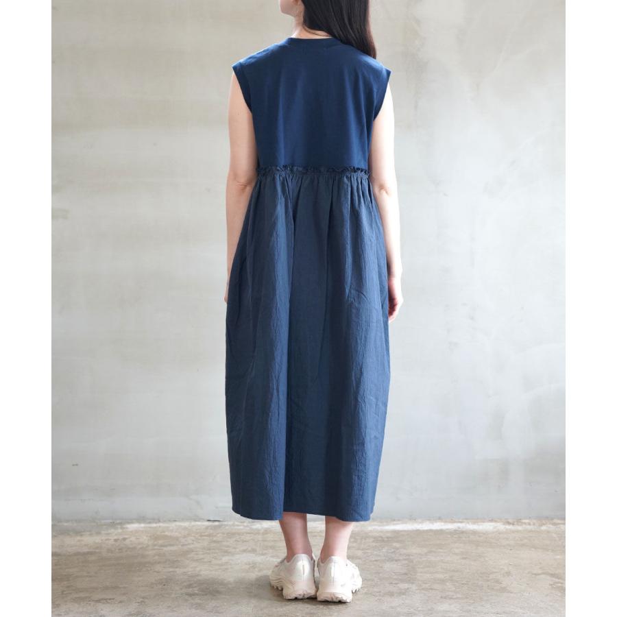 ナル BRING OUT ECO天竺×シーチングワンドワッシャー切り替え