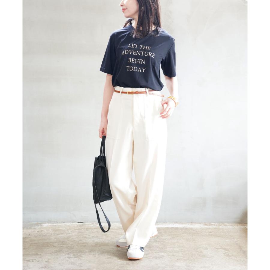 ブルーコム ロゴTシャツ BLEU COMME. 6BCMVC01 国内正規品 2025春夏新作 メール便可能商品[M便 5/5] ブルーコム ロゴTシャツ BLEU COMME. レディース 国内正規品 メール便