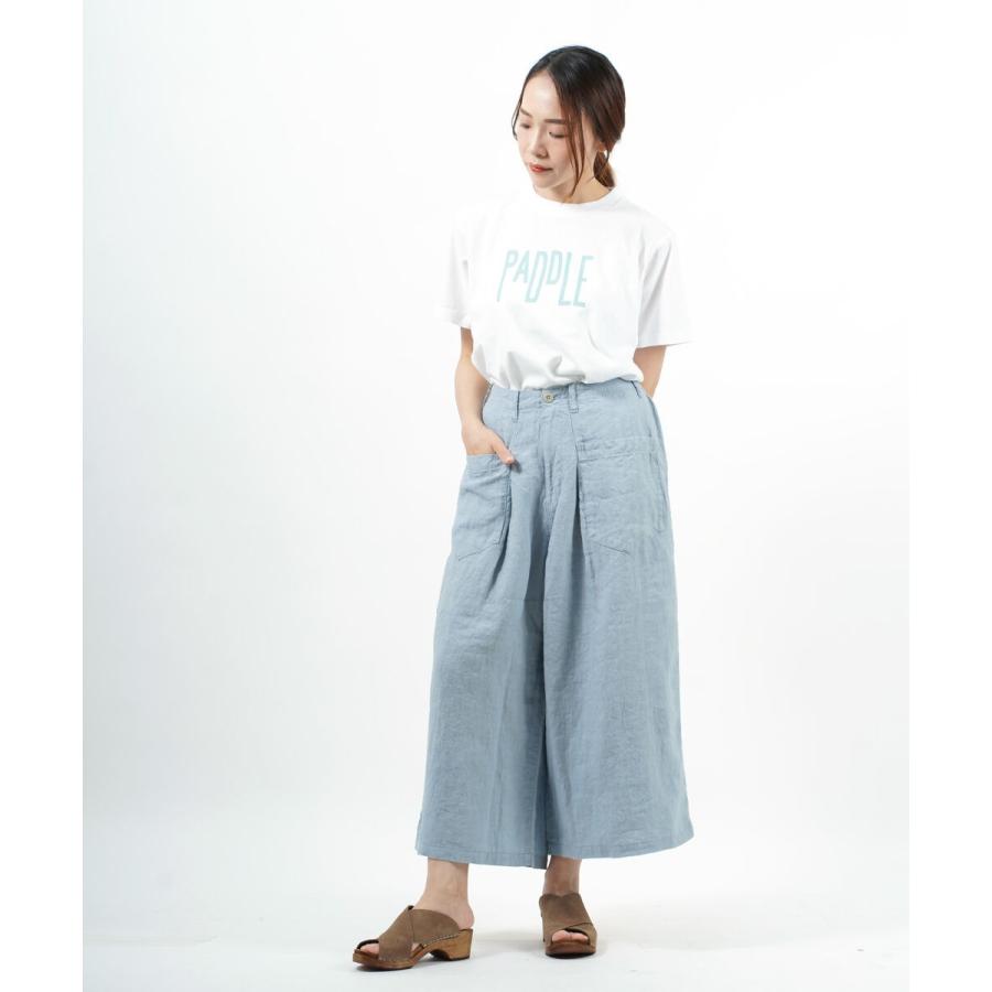 NATURAL LAUNDRY パンツ　ガウチョ　ガウチョパンツ NATURAL LAUNDRY ナチュラルランドリー タックガウチョパンツ