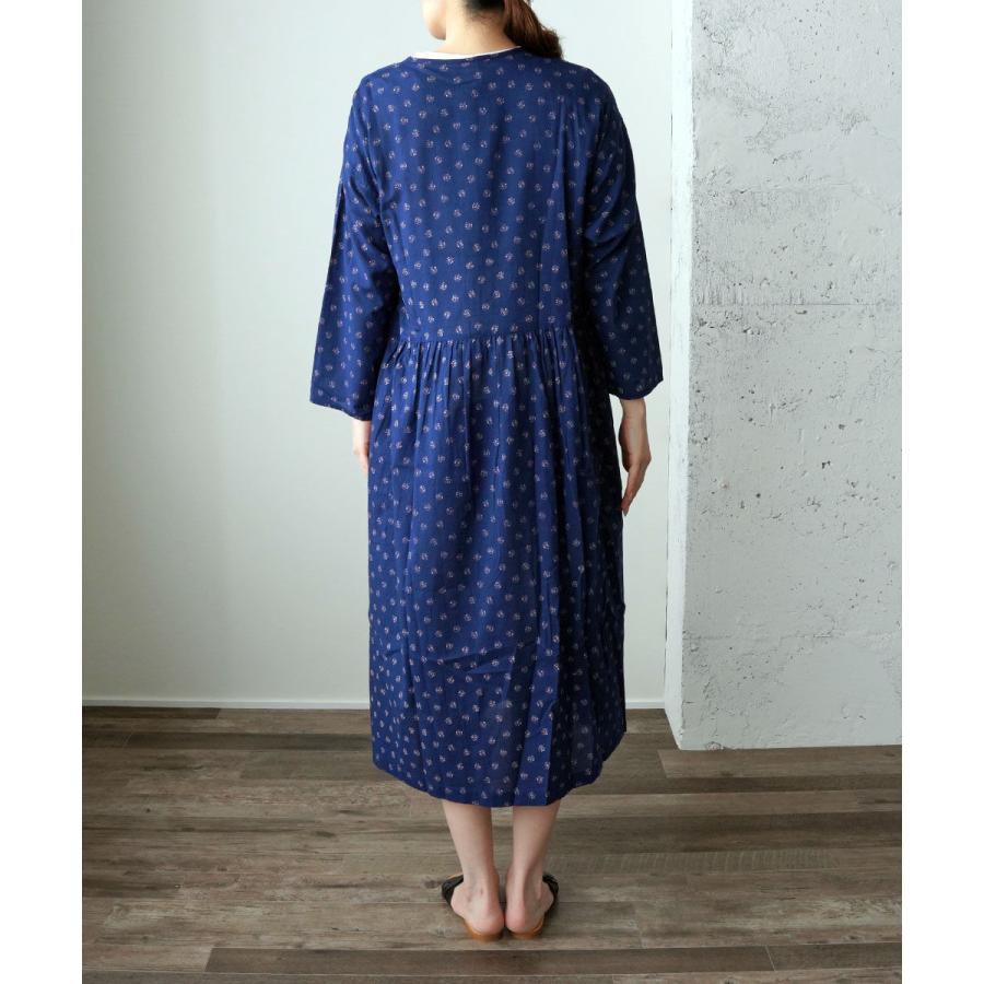 NATURAL LAUNDRY（ナチュラルランドリー） コットンフラワーワンピース