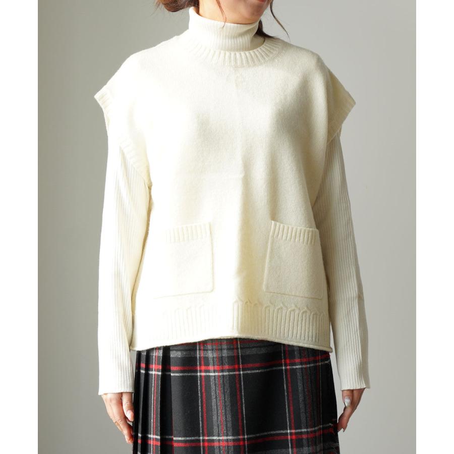 NATURAL LAUNDRY（ナチュラルランドリー） ラムウールニットベスト
