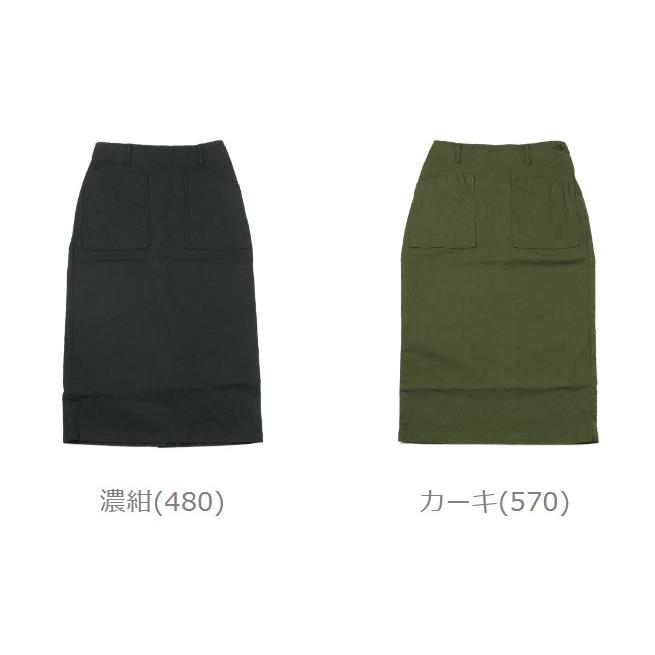 新品 NATURAL LAUNDRY ロイカストレッチ ナロースカート カーキ NATURAL LAUNDRY（ナチュラルランドリー） SALE ナロースカート タイト