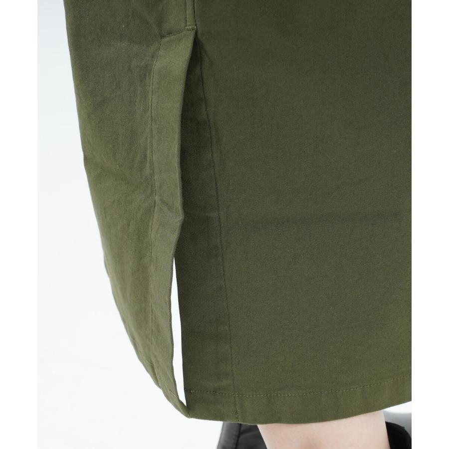 新品 NATURAL LAUNDRY ロイカストレッチ ナロースカート カーキ 30%off NATURAL LAUNDRY ロイカストレッチデニムナロースカート 630