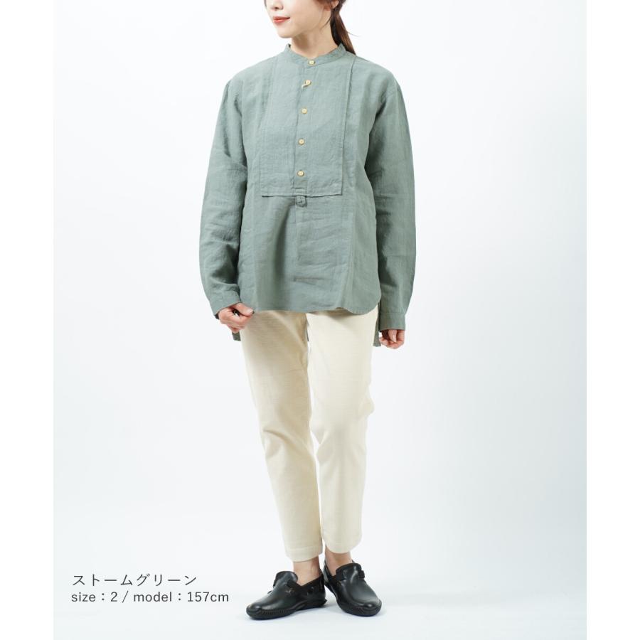 NATURAL LAUNDRY（ナチュラルランドリー） SALE シャツ バンドカラー
