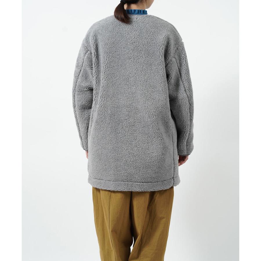 NATURAL LAUNDRY / ボアパークコート/ジャケット/2/ポリエステル/GRY/7234J-003 NATURAL LAUNDRY（ナチュラルランドリー） ボアパークコート