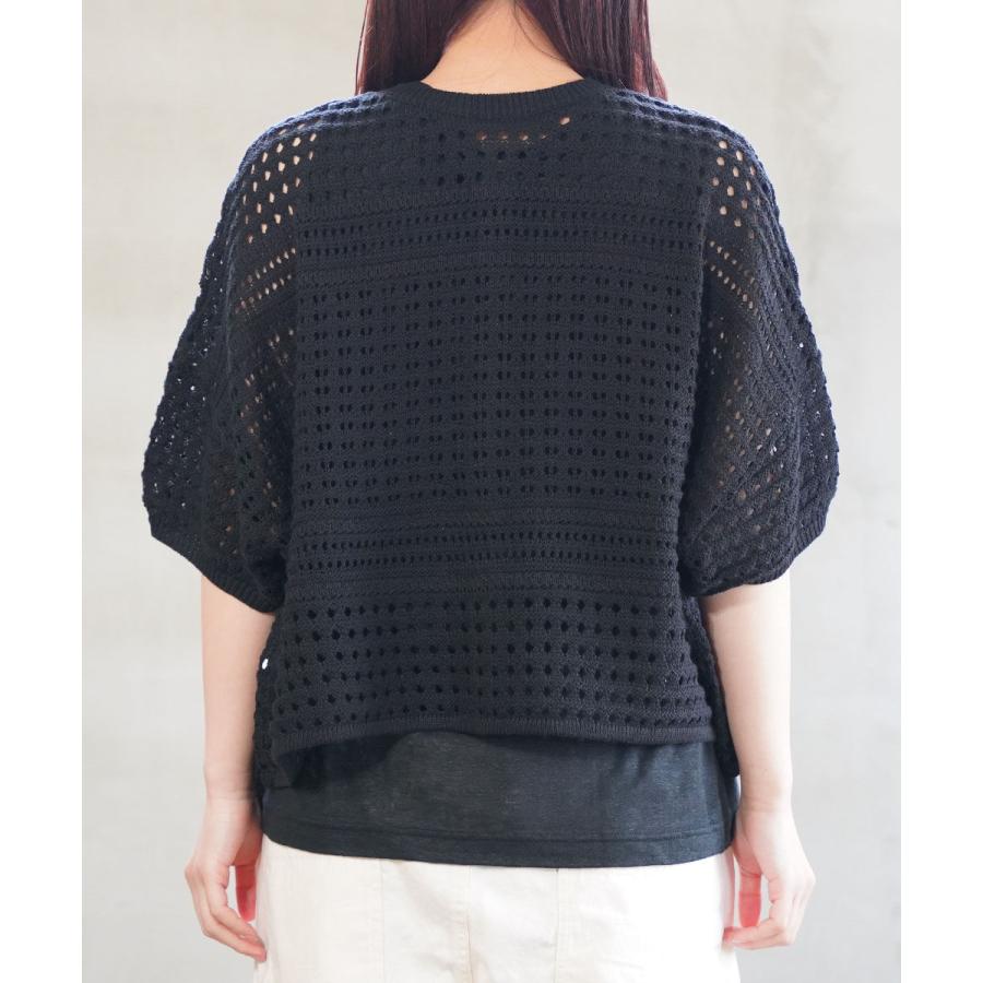 NATURAL LAUNDRY（ナチュラルランドリー） リネンコットン2WAYレースT