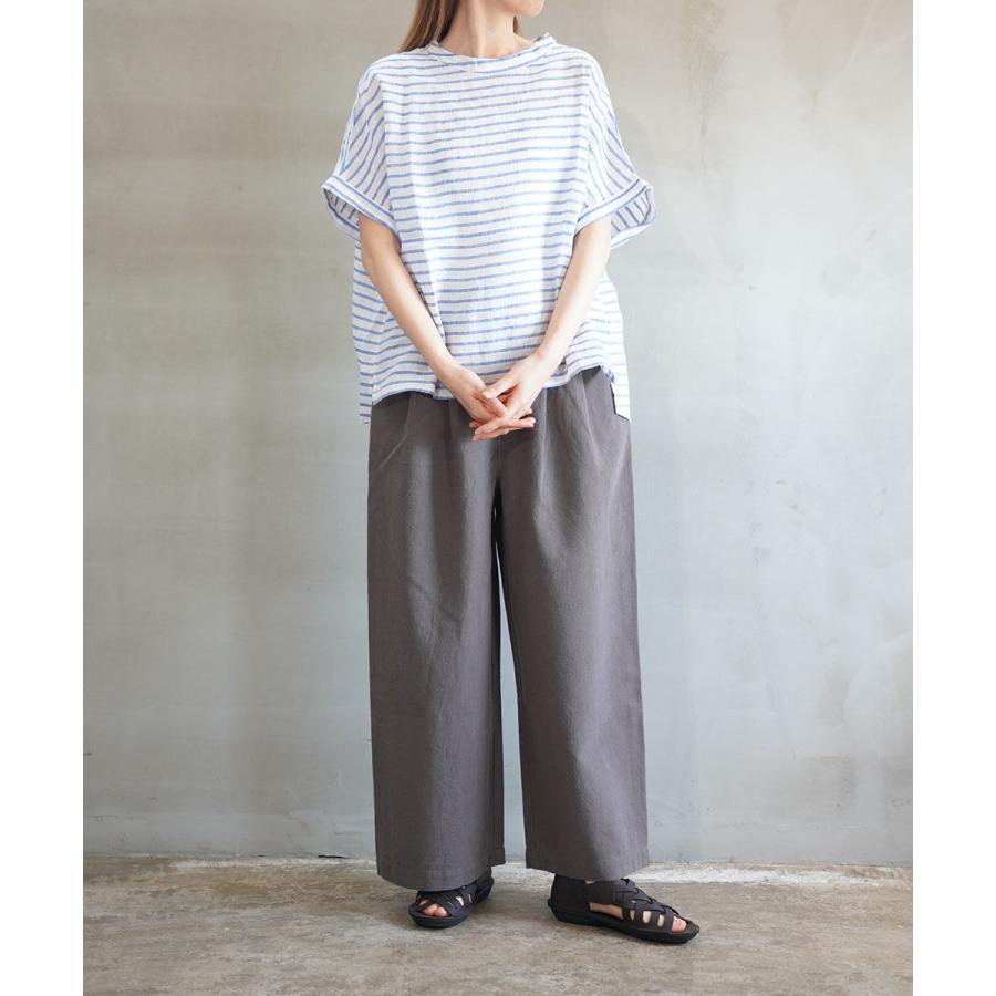 NATURAL LAUNDRY（ナチュラルランドリー） 先染めリネンドルマンT