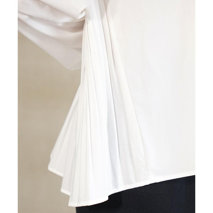 ユイティーム フェザー+プリーツブラウス huitieme nid 2025秋冬新作