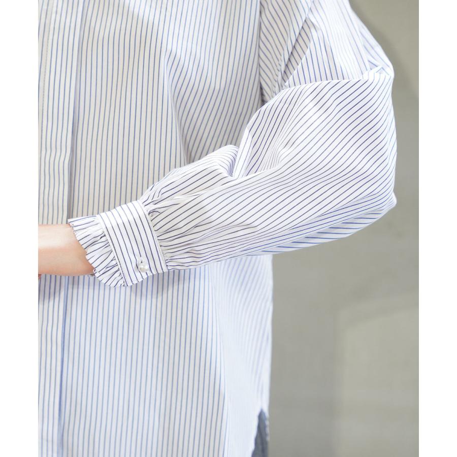 ボヌール スタンドフリルブラウス Bonheur 74142A 国内正規品 2025春夏新作 送料無料 ボヌール スタンドフリルブラウス Bonheur レディース 国内正規品