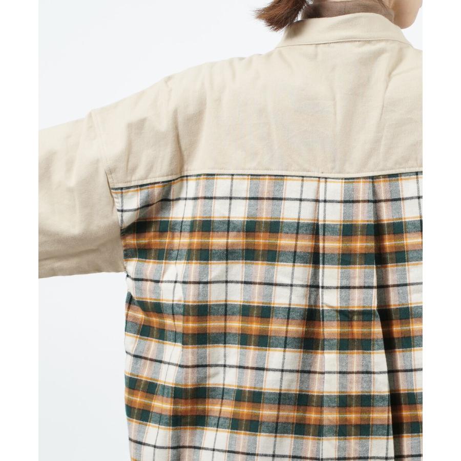 リブレワークス 切り替えシャツ オーバーサイズシャツ LIBRE WORKS 746811 国内正規品 220209 送料無料 リブレワークス 切り替えシャツ オーバーサイズシャツ LIBRE WORKS