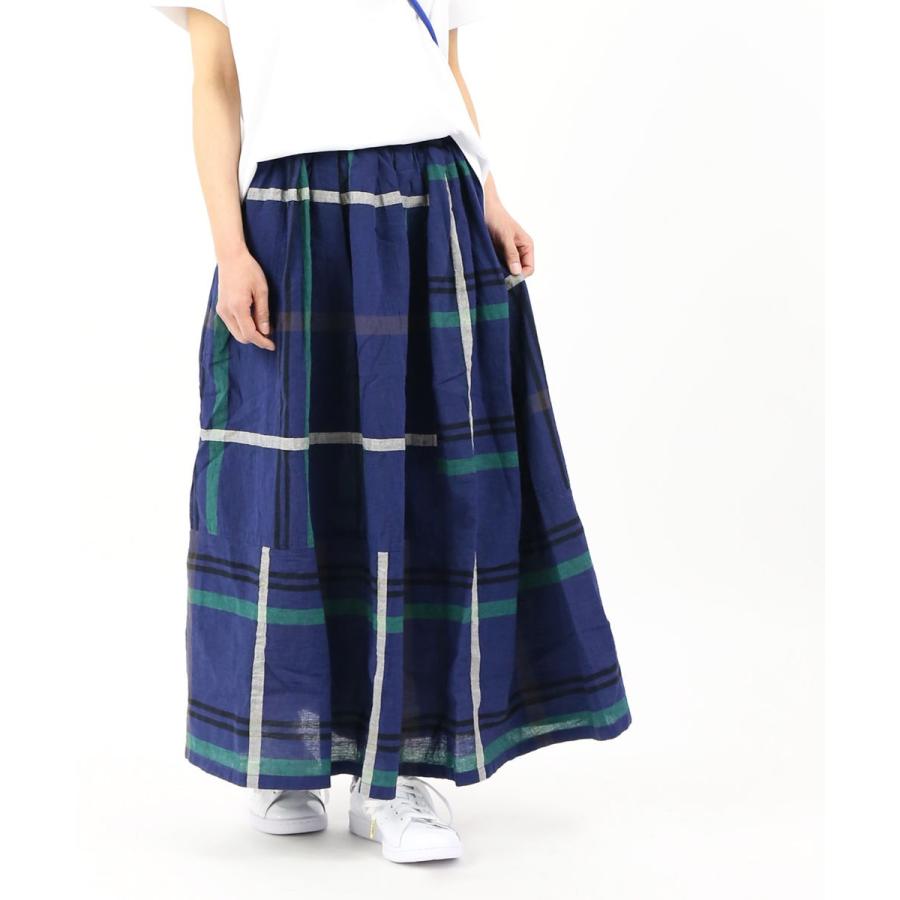 グリン スカート ロングスカート チェックスカート Grin 春夏新作 レディース 国内正規品 Etre Par Bleu Comme Bleu 通販 Paypayモール