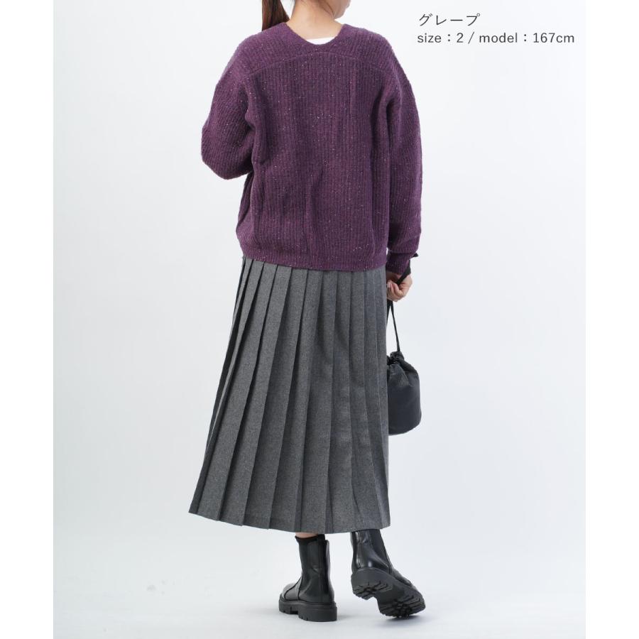 新品タグ付き＊未使用品【grin】 グリン/ニットカーディガン grin（グリン） 片畦 ニットカーディガン レディース 国内正規品 爆買