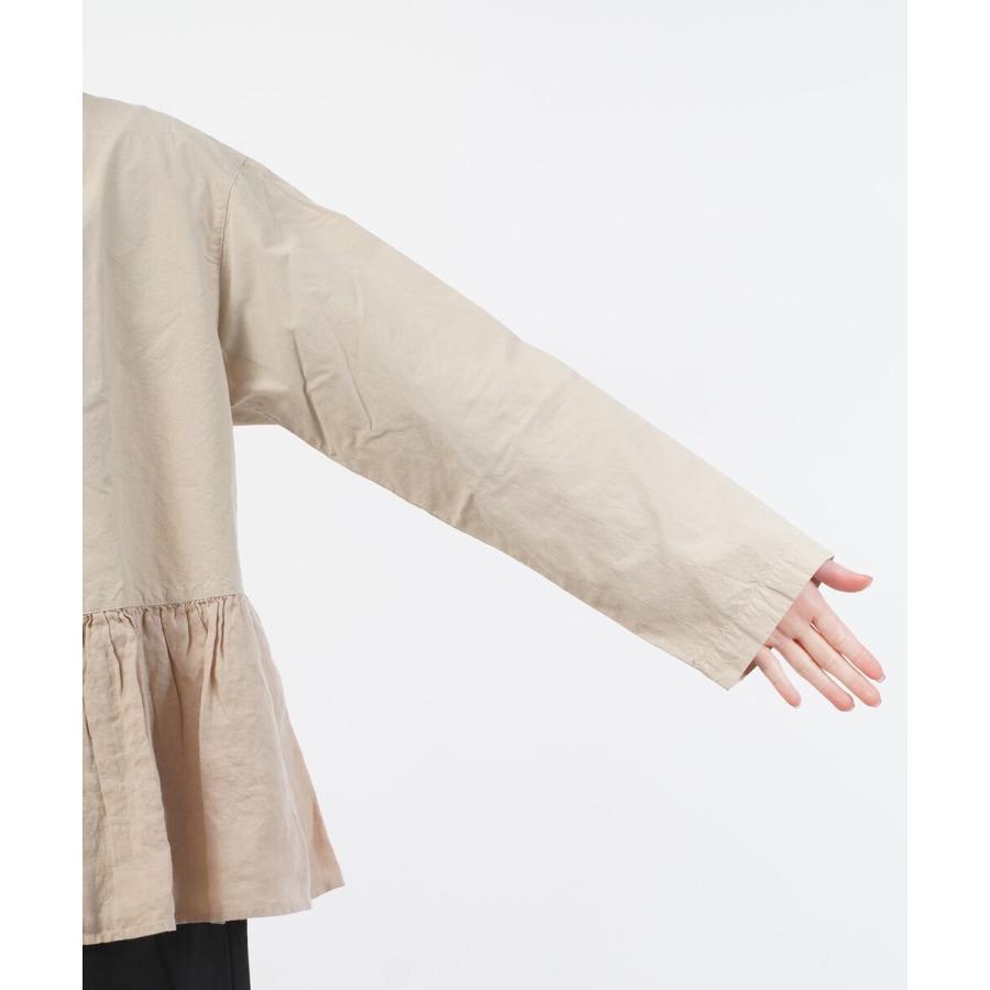 グリン ダンプ×リネン スタンドジャケット grin 8225J-005 国内正規品 220209 送料無料 grin（グリン） ダンプ×リネン スタンドジャケット レディース 国内