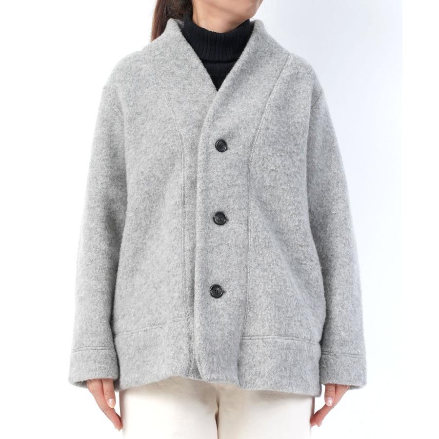grin（グリン） ウォームバルキーウール ミドルハイコート レディース