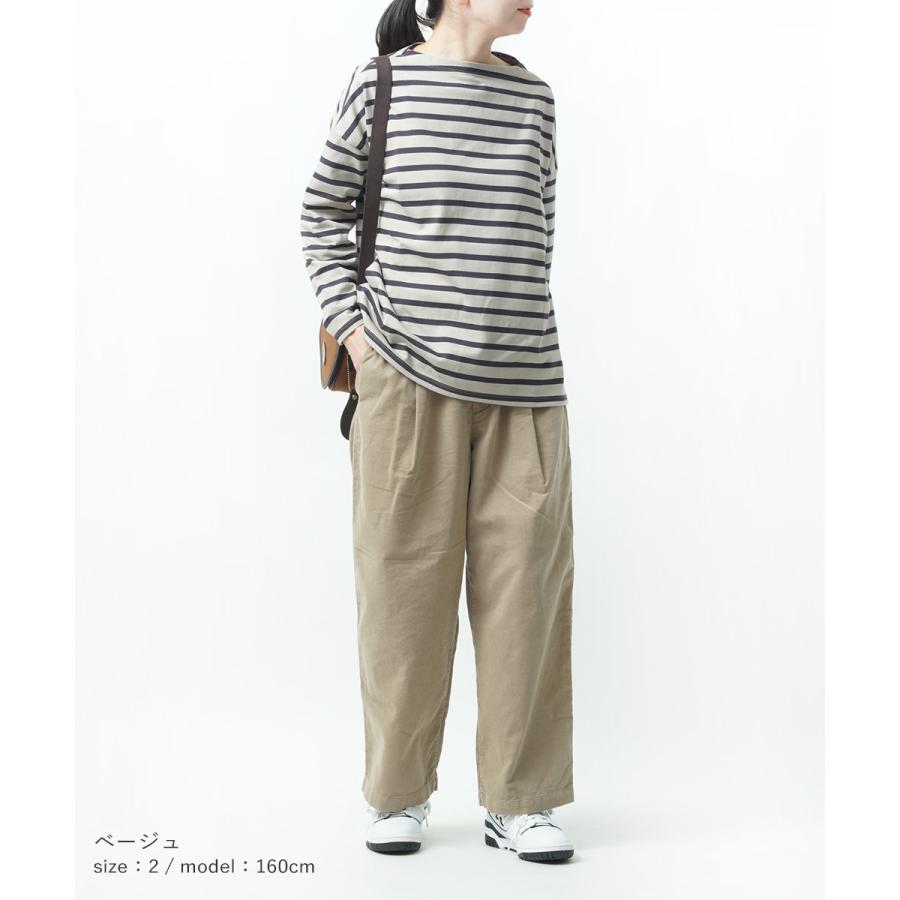 grin グリン 18W コーデュロイ ストレートパンツ オフグレー grin（グリン） 18Wコーデュロイ コクーンパンツ レディース 国内正規
