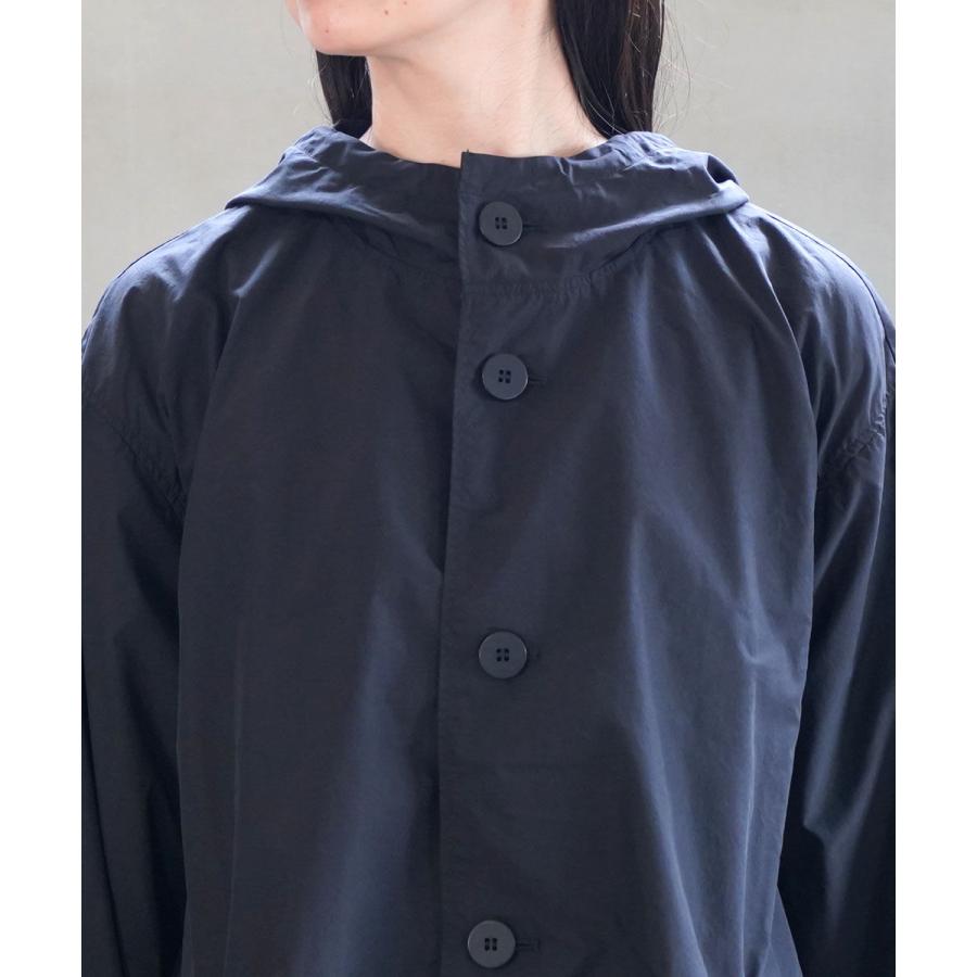 grin　グリン　 2024AW 　 TC コットン　バルーン　フード　コート grin グリン TCコンパクトクロス バルーンコート レディース