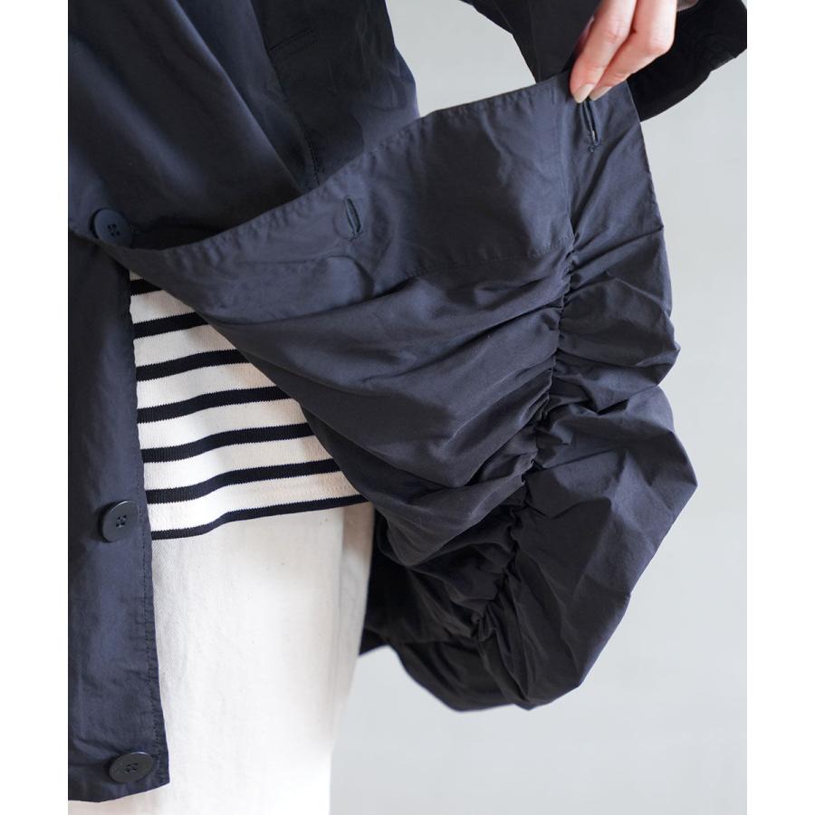 grin　グリン　 2024AW 　 TC コットン　バルーン　フード　コート grin グリン TCコンパクトクロス バルーンコート レディース