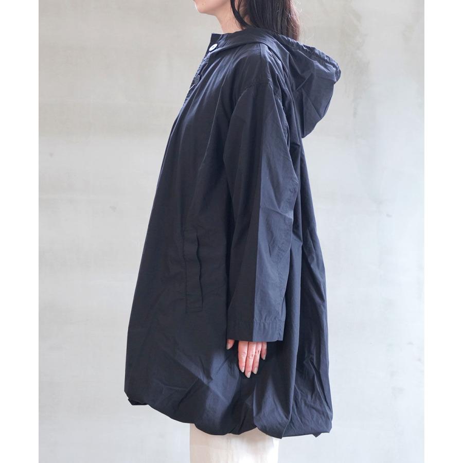 grin　グリン　 2024AW 　 TC コットン　バルーン　フード　コート grin（グリン） TCコンパクトクロス バルーンコート レディース 国内