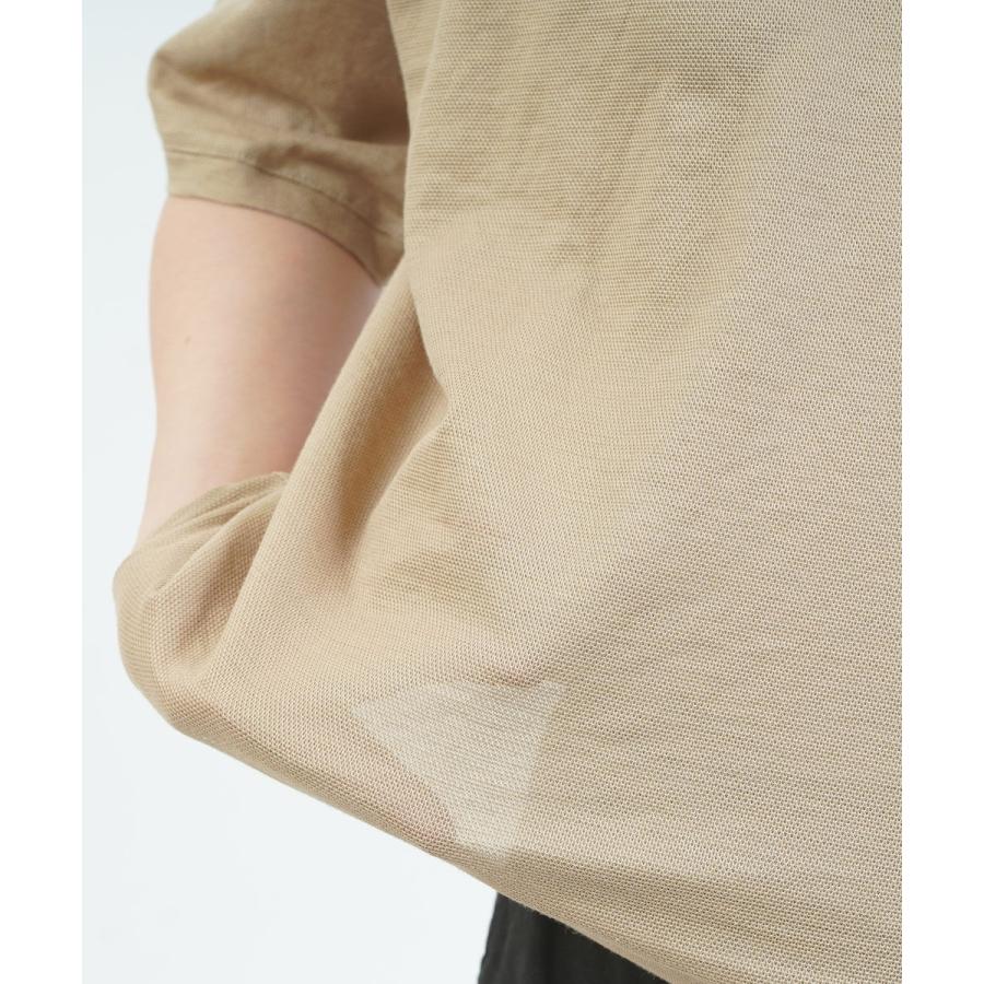 グリン ラミー鹿の子5分袖プルオーバー grin 8252C-016 国内正規品 2025春夏新作 送料無料 grin（グリン） ラミー鹿の子5分袖プルオーバー レディース 国内正規品