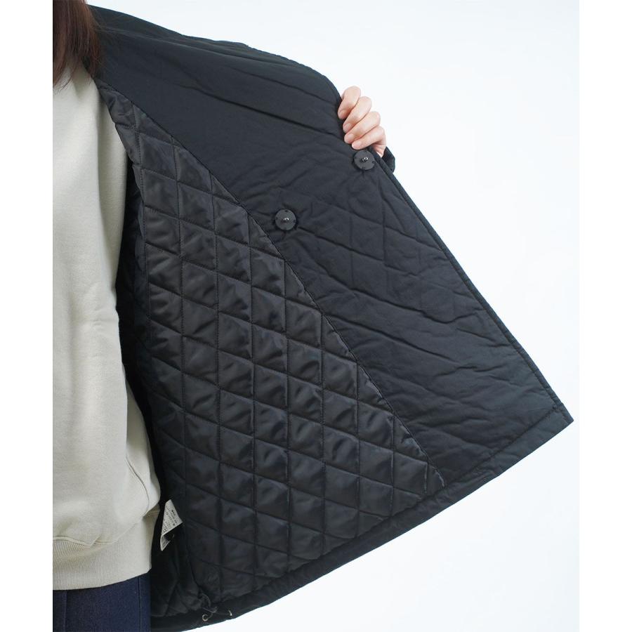 grin（グリン） コットンナイロン中綿ミドルコート grin 2025秋冬新作